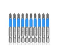 Screwdriver bits 10Pcs 50mm Anti Slip Screwdriver Bits Magnetic Single Head PH1 PZ1 PH2,PZ2,PH3 PZ3 S2 Steel Electric Tool Phillips Bit Hex Shank(10Pcs PZ3)