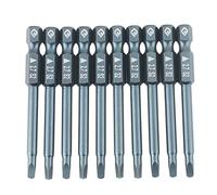 Screwdriver Bits Durable Magnetic Fastening for Drills Repair S2 Alloy Steel Blue 1 4 Inch Hex Shank 65mm 2.7 10PCS