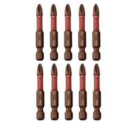 Screwdriver Bits Set, 10pcs Magnetic for impact Bits Non-Slip for phillips Head High Hardness for Cordless Drills and Power Tools(50mm)