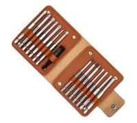 Screwdriver Bits Set 15 Piece Tool Steel 6.35 Mm Driver | Common Head Assortment for Tight Space Household Maintenance