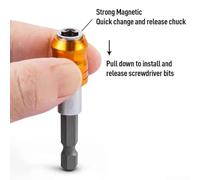 Screwdriver Bits Set 31pcs for Cross Pozi Slotted Hex Heads with Magnetic Hex Holder Work with Power Drills and Handheld Screwdrivers