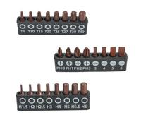 Screwdriver Bits Set 8pcs 25mm Alloy Steel Magnetic Security Driver Bits with 1/4 Inch Hex Shank for Drill for Phillips Slotted Torx Star Power Tool Accessories and(Set A)