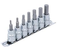 Screwdriver bits set hexagon socket 3/8 inch 3-10mm 7 pieces