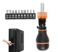 Screwdriver Bits Tool Kit,Steel Heavy-Duty Equipment | Manual Screwdriver Drill Bits - for Construction Appliance Furniture Beginners Professionals Hobbyists Father Husband