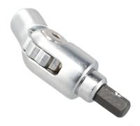 Screwdriver Direction Changer With 180 Degree Rotation For Narrow Spaces, Black Silver Hex Shank Drill Adapter Joint For Turner