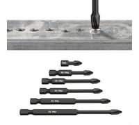 Screwdriver Drill Bit, PH2 Cross Head Magnetic Driver Batch Shaft from 25mm to 150mm for High Torque for impact Fastening(150mm)