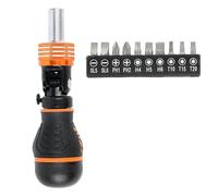 Screwdriver Drill Bit Set, Equipment Made of Robust Steel for Heavy Works, Bits for Manual Screwdrivers, for Construction, Furniture, Household, DIY, Professionals, Hobby, Father, Beginners