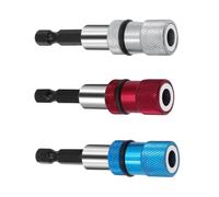 Screwdriver Extension Quick Releases Driver Rods 3Pcs Set 1/4 Hexagonal Shank Electric Screwdriver Rod