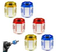 Screwdriver Head Magnetic Ring, 3-in-1 Screwdriver Bit and Magnetic Ring, Magnetizer & Demagnetizer Tool Set, 3/6/9PCS Ma netic Screw Rin for Drill, Hex Screwdrive and Power Bits (6pcs)