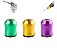 Screwdriver Head Magnetic Ring,The Strong Magnetic Screw Ring,1/4 Inch/6.35mm Universal Magnetics Screw Rings Head,Magnetics Screws Holder for Hex Screwdrivers & Power Bits(3pcs B)