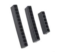 Screwdriver Holder, Bit Organizer, Hex Shank Storage, 1/4 Inch Drill Bit Rack, 3-Pack Plastic Stand for Workshop, Garage, DIY Tools