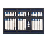 Screwdriver Insert Bit Set in 1/4 Drawer EVA Insert Tray (40 Piece)