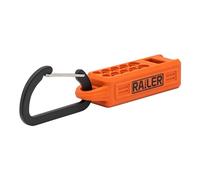 Screwdriver Magnetizer Bit Holder Organiser - Railer 10-Hole Magnetiser/Demagnetizer Bit Organiser Holder with Carabiner