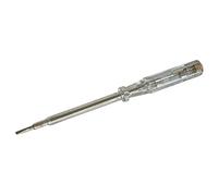 SCREWDRIVER MAINS TESTER LONG Tools Screwdrivers - SCREWDRIVER, MAINS TESTER, LONG, Blade Length: 100mm, Overall Length: 185mm, SVHC: No SVHC , Test Voltage: 250VAC, Tip Size: 3.5mm, Length: 185mm, Screwdriver Type: Test