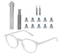 Screwdriver & Screw Kit Compatible with Ray-Ban Meta Smart Glasses, Magnetic Eyeglass Temple Repair Tool Set with Screws Magnetic Screw Handle Bits & Metal Storage Case for Oakley Meta HSTN
