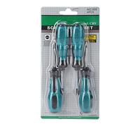 Screwdriver Set 4 Pcs Type U, Chrome-Vanadium Steel, Pp Non-Slip Handle, Magnetic Screwdrivers Screwdrivers with U Tip Spanner Type 50mm