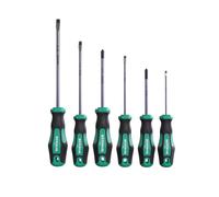 Screwdriver Set 6 pcs. with Ergonomic Handle, Slot & PH by WIESEMANN 1893 I 80454