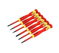 Screwdriver Set - 6 Piece Precision Vde Flat And Pozi (Neilsen Ct1773)