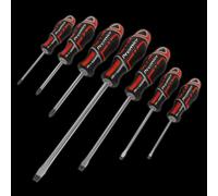 Sealey AK4325 Screwdriver Set 7Pc Gripmax® - Red