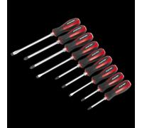 Screwdriver Set 9pc Hammer-Thru