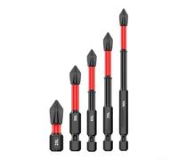 Screwdriver Set Cross Non-Slip Screwdriver Bit High-Strength 25/50/65/70/90mm 5-Piece Set Screw Driver Set Kit,Juego De Destornilladores,Magnetic Screwdriver Set