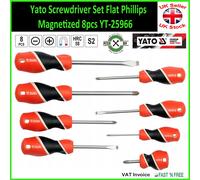YATO YT-25966 SCREWDRIVER SET 8 PIECES MIX OF TYPES/SIZES/LENGHT HAND TOOL STEEL
