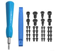 Screwdriver Set for Ring Doorbell with 40 Replacement Screws and Ergonomic Handles for Convenient Use