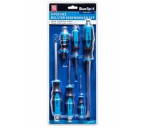 Screwdriver Set Hex Impact Bolster Handle Magnetic Tip Screwdrivers 6pc 12068
