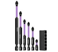 Screwdriver Set | High Magnetic Screwdriver Drill Bit Set | Shockproof Multifunctional Drill-Bits | 6 Pieces Anti-Slip Electric Tip | 6pcs Drill Bit For Woodworking Automotive Plumbing Electrical
