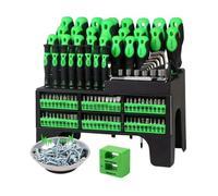 Screwdriver Set - Magnetic Screwdriver Sets, Tools for Men, Heavy-Duty Magnetix Tool Kit with Storage Case for Home Repairs Industrial Manufacturing Electrical Installations Second-Hand Electricians