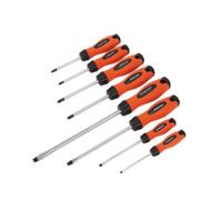 Screwdriver Set. Sealey 8 piece Hi-Vis Orange Screwdriver Set HV003 C8-13