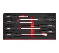 Screwdriver Set Slotted & Phillips Pound Through 7 Pieces. BOXO BX096-R