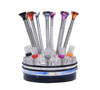 Screwdriver Sets 10Pcs Professional Watch Glasses Repairing Tool Screwdriver Repairing Tool with Base Nothing to Rust is Not Easy to Rust (A a Set)