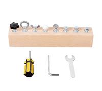 Screwdriver Toy - Wooden Educational Screwdriver Set for Fine Motor Skills Game Board | Learning Tool, Educational Screw Tightening for Kindergarten, Nursery and Nursery
