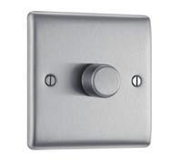 Screwless Flatplate Black Nickel Single Slave Telephone Socket FBNBTS1-01