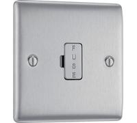 Screwless Flatplate Black Nickel Single Socket For Tv Or Fm Co-Axial Aerial And Satellite Connection FBN65-01