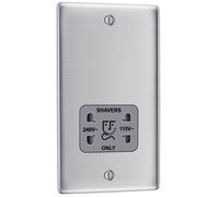 Screwless Flatplate Black Nickel Single Switched 13A Power Socket FBN21B-01