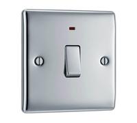 Screwless Flatplate Brushed Steel Single Master Telephone Socket FBSBTM1-01