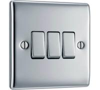 Screwless Flatplate Brushed Steel Single Slave Telephone Socket FBSBTS1-01