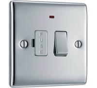 BG Flat Plate Brushed Steel 1 Mod Sq Front Plate - FBSEMS1