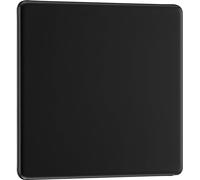 BG FFB94 Flatplate Screwless Single Blanking Plate - Matt Black
