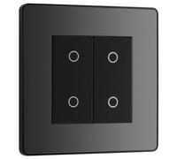 Screwless Flatplate Polished Chrome Single Intelligent Led Dimmer Switch 2-Way Push On/Off FPC81-01