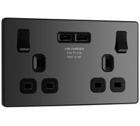 BG Screwless Flatplate Polished Chrome Single Switch, 20A With Power Indicator - FPC31