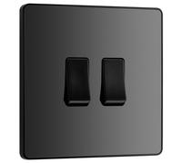 Screwless Flatplate Polished Chrome Switched 13A Fused Connection Unit FPC50-01