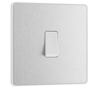 BG Nexus Flatplate Screwless Polished Chrome 3 Gang 2 Way Intelligent Trailing Edge Dimmer Switch Push On/Off - FPC83