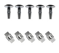 Screws Accessories 10PCS/SET Car Engine Undertray Fasteners Shield Clips Screws Clamp Cover Clip For Citroen For C6 2005-2012 2011 2010 2009 2008 2007 2006