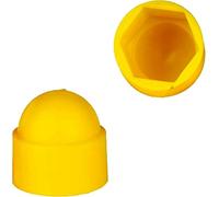 Screws Bolt Covers Caps,10/20/30 Pcs Hexagon Dome Caps for Bolts, Nuts & Screws - Push-Fit PE Plastic - M27(Yellow,M27*41 * 57(10Pcs))
