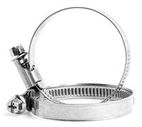 Screws City 110mm - 130mm W2 - Stainless Steel Strong Worm Drive Hose Clip Adjustable Hose Clamp Ducting Clamp for Flexible Hose Pipe X06AB