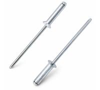Screws City 3mm X 8mm - Pack Of 100 - Iso 15978 - Blind Pop Rivet Countersunk Head Aluminium/steel Shaft - E06B