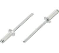 Screws City 3mm X 8mm - Pack Of 50 - Iso 15978 - Blind Pop Rivet Countersunk Head Aluminium/steel Shaft - E06B